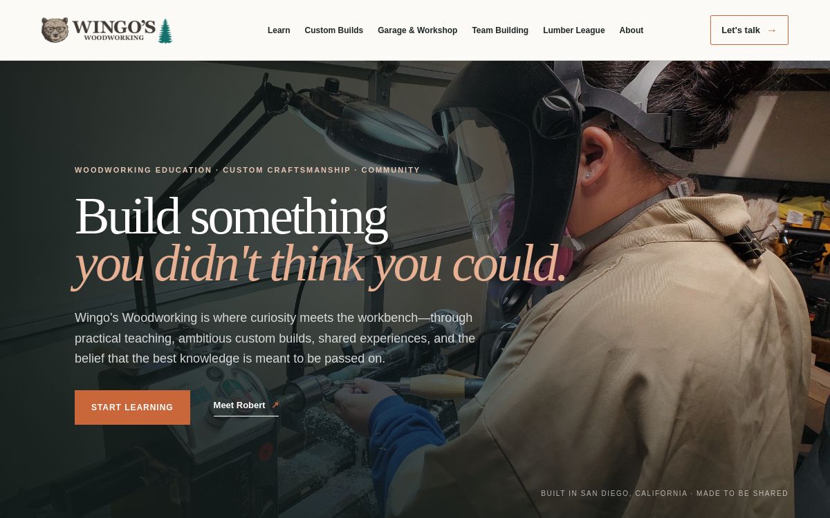 Wingo’s Woodworking website